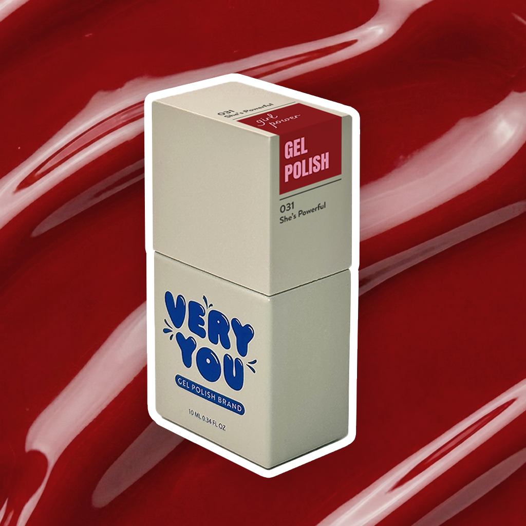 Very You Lakier Hybrydowy She’s Powerful 031 | Głęboki Czerwony | 10ml | HEMA Free