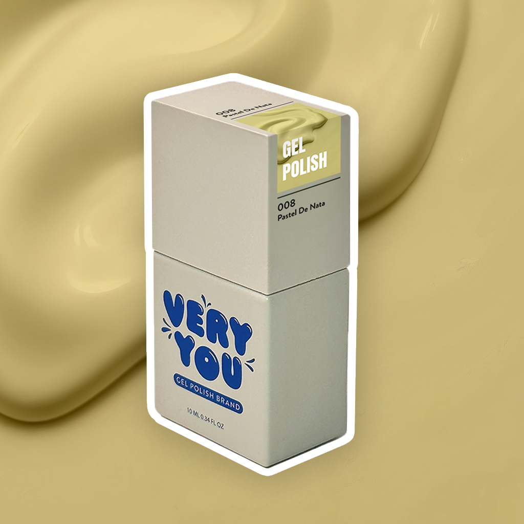 Lakier-Hybrydowy-Gel-Polish-Pastel-De-Nata-008-zolty-yellow-VeryYou