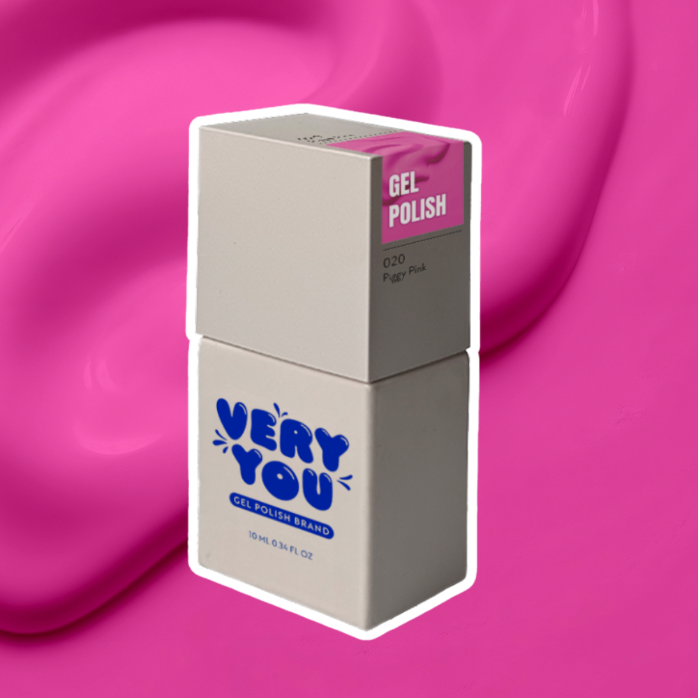 Lakier Hybrydowy Piggy Pink 020 | Soczysty Róż