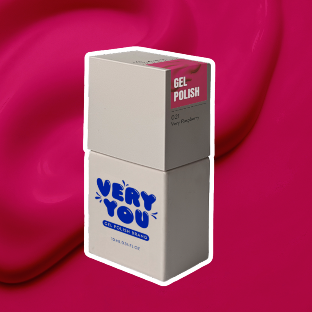 Lakier Hybrydowy Very Raspberry 021 | Soczysty Róż