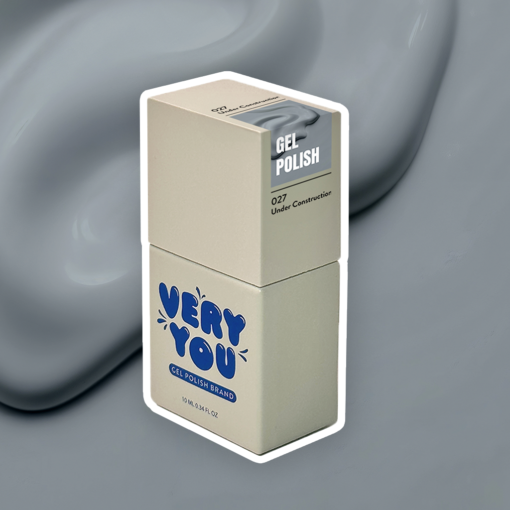 Lakier-Hybrydowy-Gel-Polish-027-Under-Construction-Gray-Szary-VeryYou